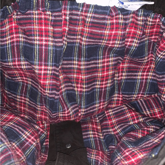 Blair black flannel lined button down modest skirt size SML - Picture 3 of 4